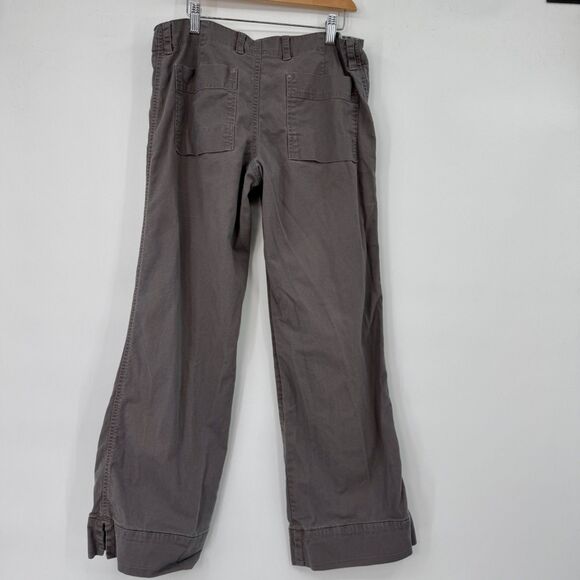Horny Toad Women's 6 Gray Wide Leg Chino Pants Classic - Picture 2 of 8